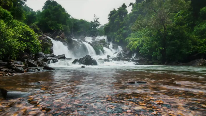 Natural beauty of Rampa Waterfalls in Maredumilli Tourism